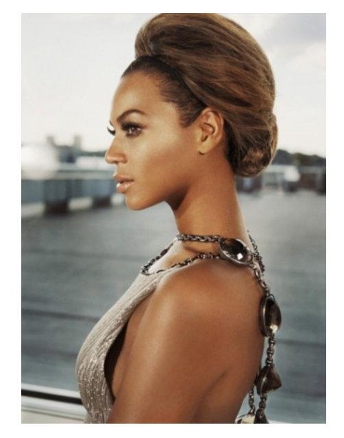 Beyonce Knowles Bouffant Updo